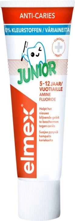 Elmex Junior 5-12 Jaar Kindertandpasta 6 X 75ml - Voordeelverpakking -Mondverzorging 408x1200