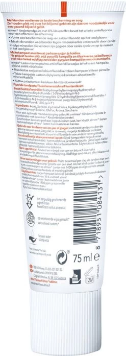 Elmex Peuter (0 Tot 5 Jaar) Kindertandpasta 6 X 75ml - Voordeelverpakking 18 Elmex Peuter (0 Tot 5 Jaar) Kindertandpasta 6 X 75ml - Voordeelverpakking -Mondverzorging 425x1200