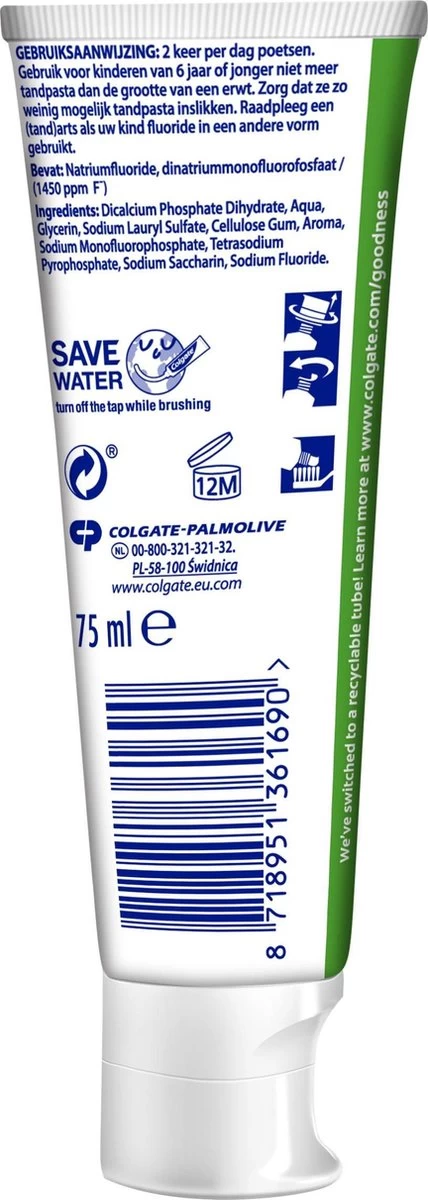 Colgate® Colgate Caries Protection Tandpasta - 6 X 75 Ml - Voordeelverpakking 9 Colgate® Colgate Caries Protection Tandpasta - 6 X 75 Ml - Voordeelverpakking - Afbeelding 7