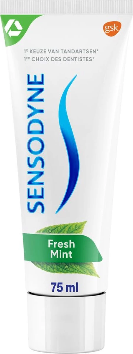 Sensodyne Freshmint Tandpasta Voor Gevoelige Tanden 2x 75 Ml 4 Sensodyne Freshmint Tandpasta Voor Gevoelige Tanden 2x 75 Ml - Afbeelding 2