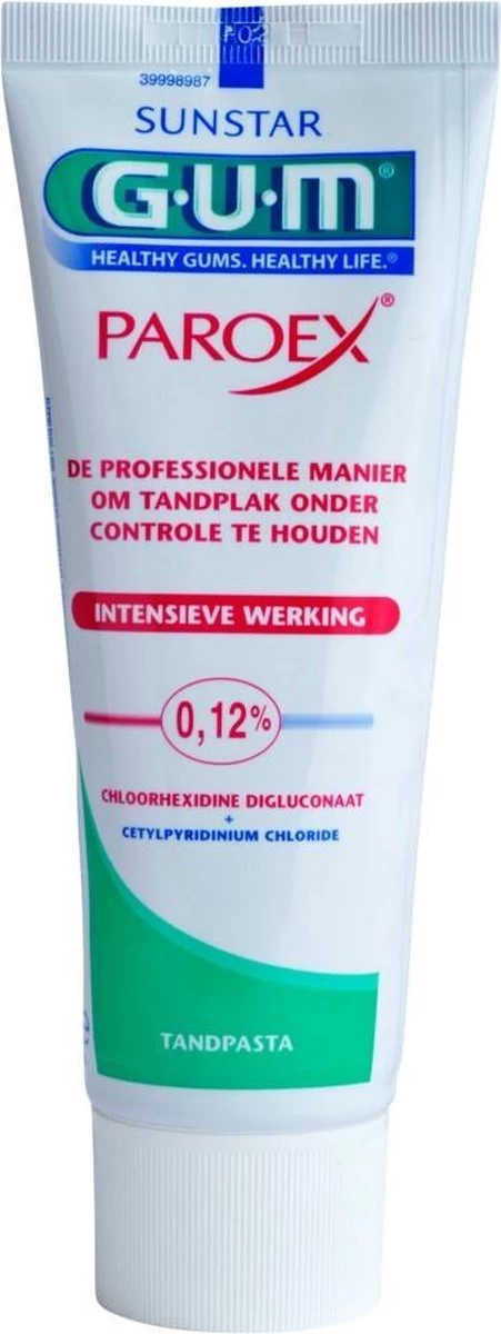 GUM® 4x GUM Tandpasta Paroex 75 Ml 3 GUM® 4x GUM Tandpasta Paroex 75 Ml