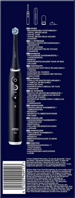 Oral B IO 6N - SMILE Black Lava Elektrische Tandenborstel Ontworpen Door Braun -Mondverzorging 455x1200