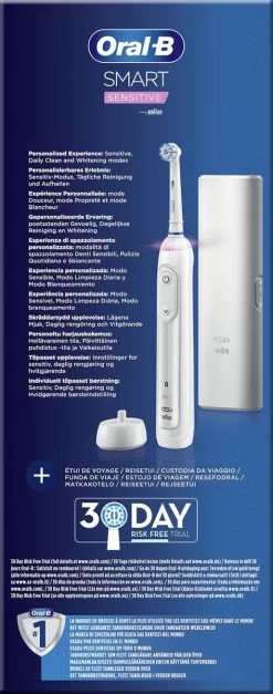 Oral B Oral-B Smart Sensitive - Elektrische Tandenborstel - Ontworpen Door Braun - 1 Handvat En 1 Opzetborstel -Mondverzorging 473x1200