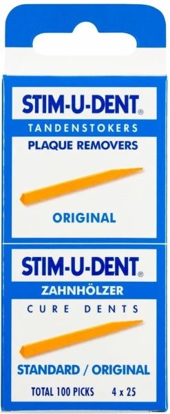 Stimudent Origineel - 4x 25 St - Tandenstoker