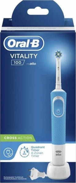 Oral B Oral-B Vitality 100 CrossAction - Blauw - Elektrische Tandenborstel -Mondverzorging 501x1200
