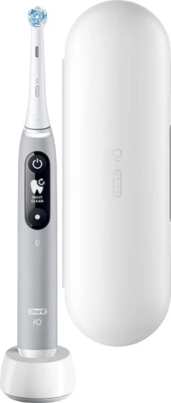 Oral B Oral-B IO - 6 - Opal Grey-Elektrische Tandenborstel Met Revolutionaire Magnetische Technologie Powered By Braun -Mondverzorging 509x1200