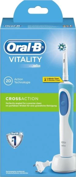 Oral B Oral-B Vitality CrossAction - Elektrische Tandenborstel - Blauw, Wit -Mondverzorging 517x1200