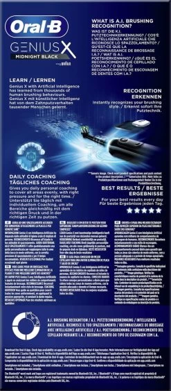 Oral B Oral-B Genius X - Special Editie - Zwart - Elektrische Tandenborstel - 1 Handvat En 1 Opzetborstel -Mondverzorging 526x1200