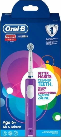 Oral B Oral-B Junior - Elektrische Tandenborstel - Paars -Mondverzorging 536x1200 1