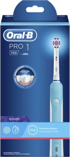Oral B Oral-B Pro 1 700 - Oplaadbare Elektrische Tandenborstel - Powered By Braun - Blauw -Mondverzorging 539x1200