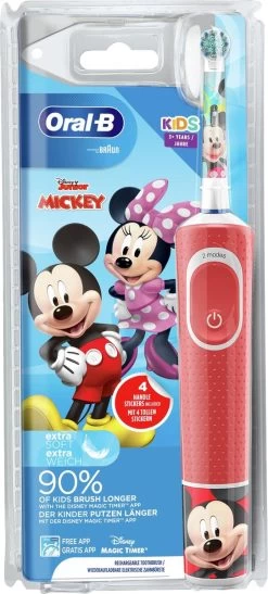 Oral B Oral-B Kids Mickey - Elektrische Tandenborstel - Powered By Braun - 1 Handvat En 1 Opzetborstel