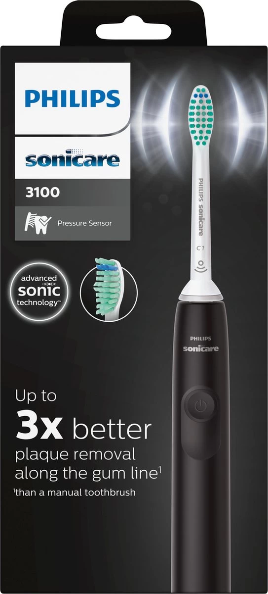 Philips Sonicare Power Elektrische Tandenborstel Series 3100 HX3671/14 Zwart 4 Philips Sonicare Power Elektrische Tandenborstel Series 3100 HX3671/14 Zwart - Afbeelding 2