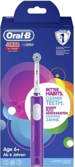 Oral B Oral-B Junior - Elektrische Tandenborstel - Paars -Mondverzorging 544x1200