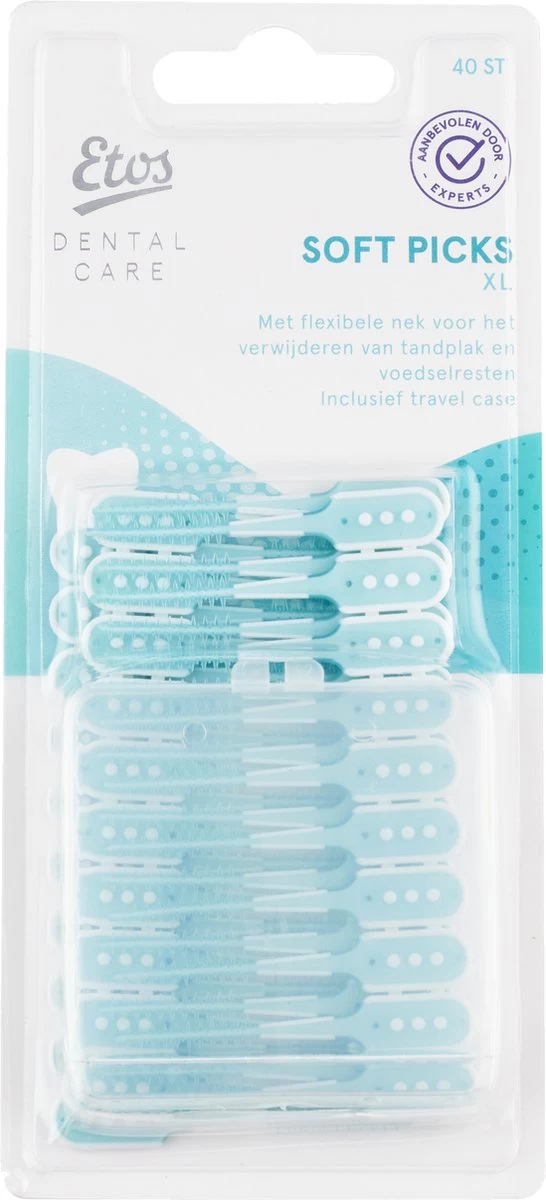 Etos Soft Picks - Tandenstokers - XL - 40 Stuks 3 Etos Soft Picks - Tandenstokers - XL - 40 Stuks
