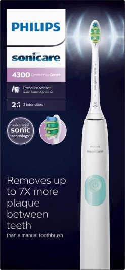 Philips Sonicare ProtectiveClean 4300 HX6807/63 - Elektrische Tandenborstel - Wit -Mondverzorging 557x1200