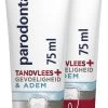 Parodontax Tandvlees + Gevoeligheid & Adem 2 X 75ml 1 Parodontax Tandvlees + Gevoeligheid & Adem 2 X 75ml -Mondverzorging 599x1200 1