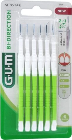 GUM® GUM® BI-DIRECTION | 0.7 | 6 Stuks -Mondverzorging 615x1200 3