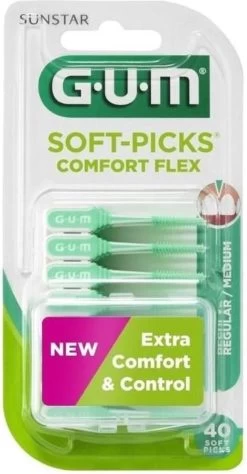 GUM® GUM Soft Picks Comfort Flex Regular Mint - 40st -Mondverzorging 625x1200 2