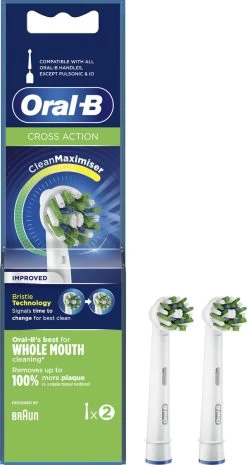 Oral B Oral-B CrossAction - Met CleanMaximiser-technologie - Opzetborstels - 2 Stuks 16 Oral B Oral-B CrossAction - Met CleanMaximiser-technologie - Opzetborstels - 2 Stuks -Mondverzorging 637x1200 3