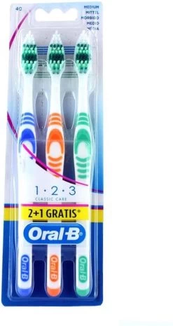 Oral B Oral-B Tandenborstel 1-2-3 Multipak 3 Stuks -Mondverzorging 638x1200 8