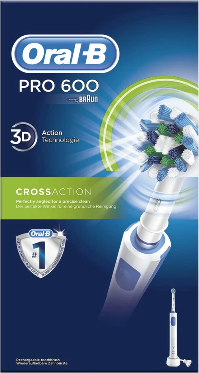 Oral B Oral-B PRO600 - Cross Action - Elektrische Tandenborstel 16 Oral B Oral-B PRO600 - Cross Action - Elektrische Tandenborstel - Afbeelding 14