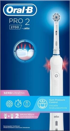 Oral B Oral-B Pro 2 2700 - Sensi Ultra Thin - Elektrische Tandenborstel - Wit 24 Oral B Oral-B Pro 2 2700 - Sensi Ultra Thin - Elektrische Tandenborstel - Wit -Mondverzorging 641x1200 1