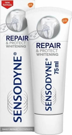 Sensodyne Repair & Protect Deep Repair Whitening Tandpasta Voor Gevoelige Tanden 4x 75 Ml -Mondverzorging 643x1200 1