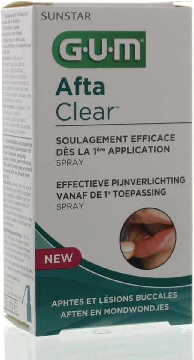 GUM® GUM AftaClear Spray - 15ml 6 GUM® GUM AftaClear Spray - 15ml - Afbeelding 4