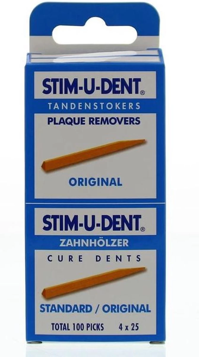 Stimudent Origineel - 4x 25 St - Tandenstoker 5 Stimudent Origineel - 4x 25 St - Tandenstoker - Afbeelding 3