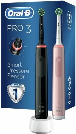 Oral B Oral-B Pro 3 - 3900 - Zwarte En Roze - Elektrische Tandenborstel -Mondverzorging 676x1200 1