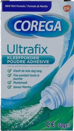 Corega Ultrafix Kleefpoeder Kunstbitverzorging 50 Gr -Mondverzorging 676x1200 4