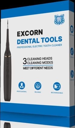 ExCorn Elektrische Tandsteen Verwijderaar - Inclusief 6-delig Tandartsset - 3 Standen - Elektrisch Tandplak Verwijderen - Tanden Polijsten -Mondverzorging 701x1200