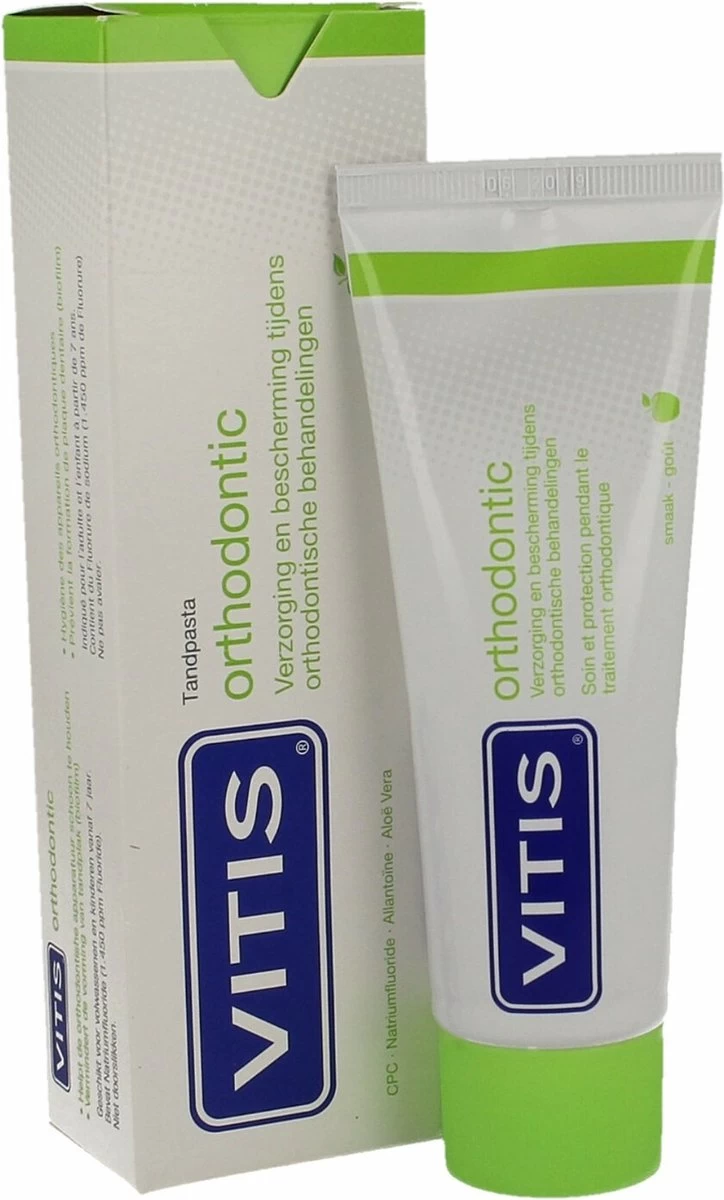 Vitis Orthodontic Tandpasta - 75ml 9 Vitis Orthodontic Tandpasta - 75ml - Afbeelding 7