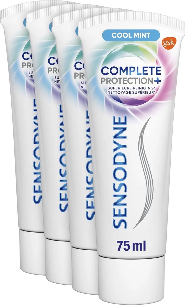 Sensodyne Complete Protection + Cool Mint Tandpasta 4x75 Ml 7 Sensodyne Complete Protection + Cool Mint Tandpasta 4x75 Ml - Afbeelding 5