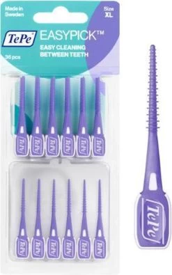 Tepe EasyPick Paars Maat XL – 36 Stuks -Mondverzorging 751x1200 5