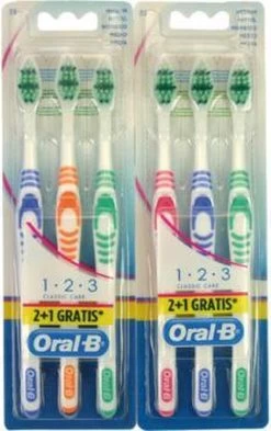 Oral B Oral-B Tandenborstel 1-2-3 Multipak 3 Stuks -Mondverzorging 754x1200 1