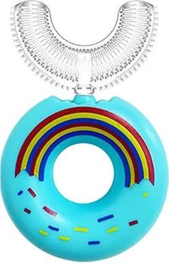 Tandenborstel Kind-Handtandenborstel Voor Kinderen-2 Tot 12 Jaar-Zachte Silliconen-Baby Tandenborstel-Tandenborstel Baby En Peuter - U-Vormig - 360 Graden-Bijtringen-peutertandenborstel-U Vorm