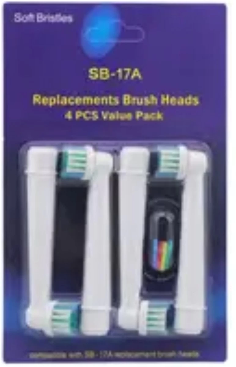 Merkloos Universele Opzetborstel - 4 Stuks - Geschikt Voor Oral-B- Borstel Met Zachte Haren- 5 Merkloos Universele Opzetborstel - 4 Stuks - Geschikt Voor Oral-B- Borstel Met Zachte Haren- - Afbeelding 3