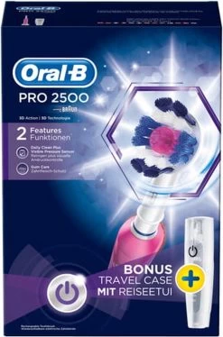 Oral B Oral-B PRO 2500 3D - Elektrische Tandenborstel - Roze -Mondverzorging 792x1200 2