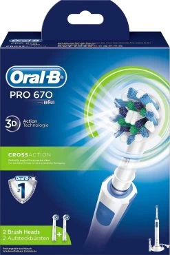 Oral B Oral-B PRO 670 CrossAction - Elektrische Tandenborstel - Met 2 Opzetborstels 11 Oral B Oral-B PRO 670 CrossAction - Elektrische Tandenborstel - Met 2 Opzetborstels -Mondverzorging 802x1200