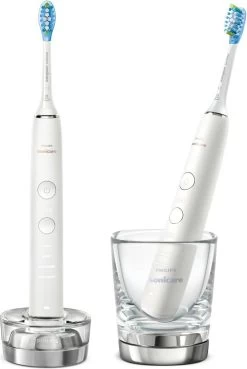 Philips Sonicare DiamondClean 9000 HX9914/55 - Elektrische Tandenborstel - Wit - 2 Stuks