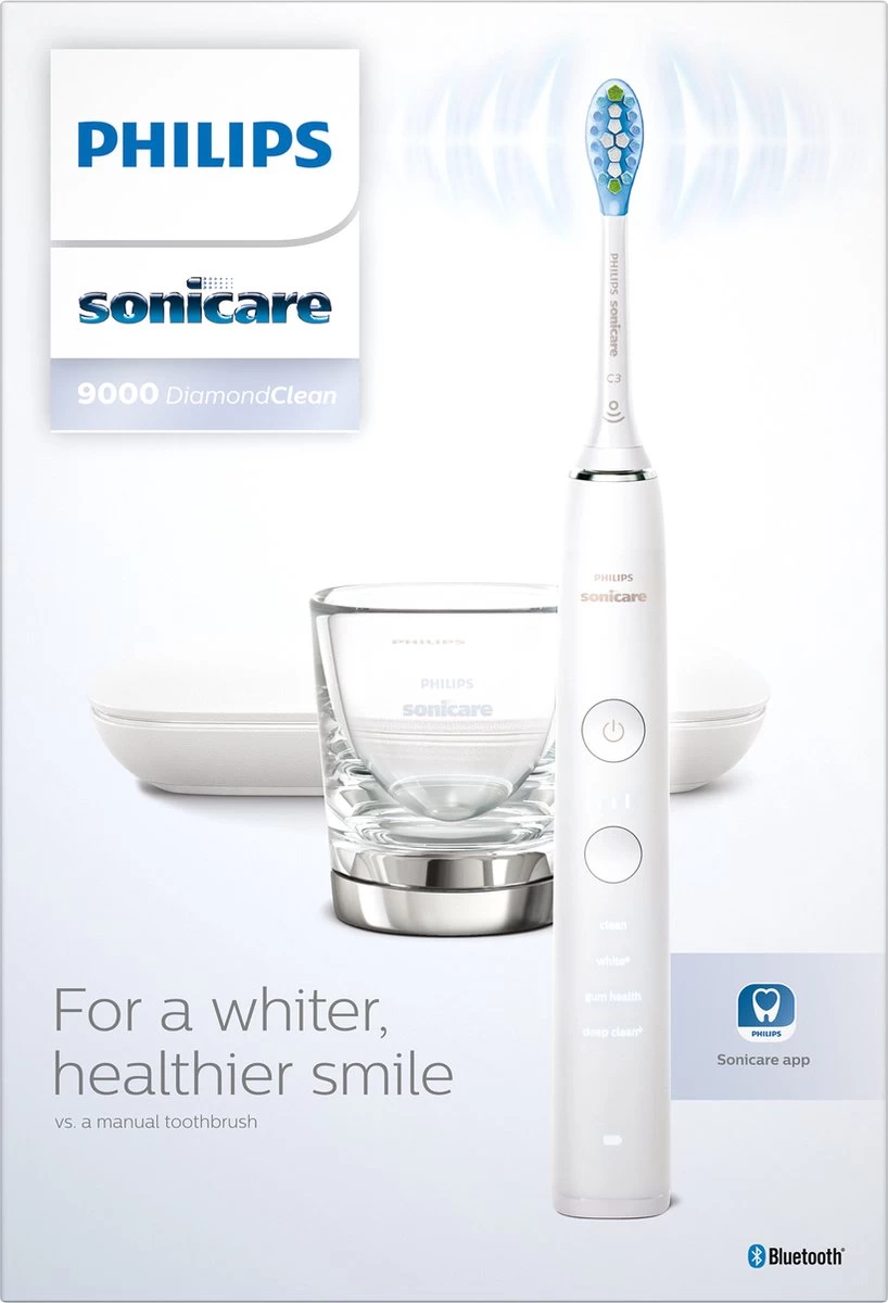 Philips Sonicare DiamondClean HX9911/27 - Elektrische Tandenborstel - Wit 6 Philips Sonicare DiamondClean HX9911/27 - Elektrische Tandenborstel - Wit - Afbeelding 4