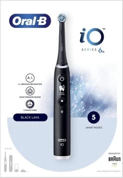 Oral B IO 6N - SMILE Black Lava Elektrische Tandenborstel Ontworpen Door Braun -Mondverzorging 832x1200 2