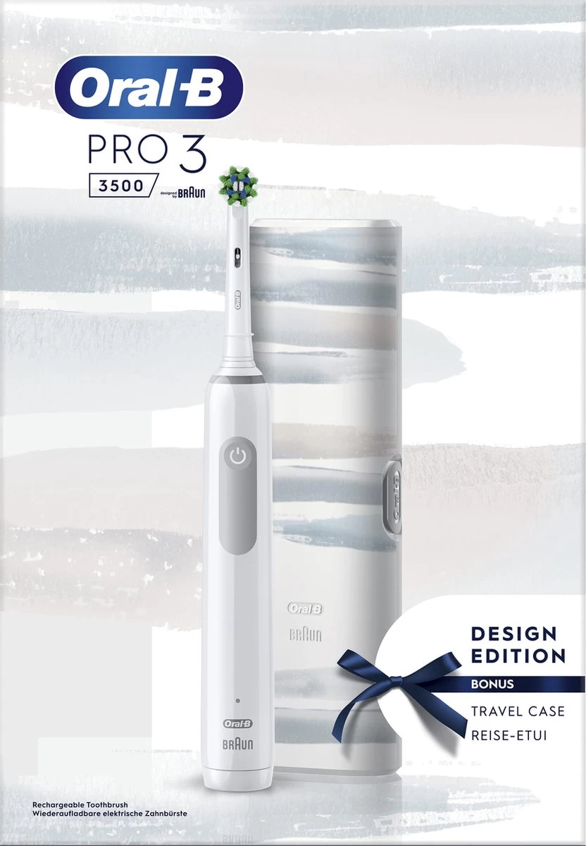 Oral B Oral-B Pro 3 3500 - Elektrische Tandenborstel - Wit 10 Oral B Oral-B Pro 3 3500 - Elektrische Tandenborstel - Wit - Afbeelding 8