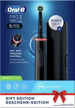 Oral B Elektrische Tandenborstel Oral-B Pro 3500 Zwart -Mondverzorging 836x1200 3