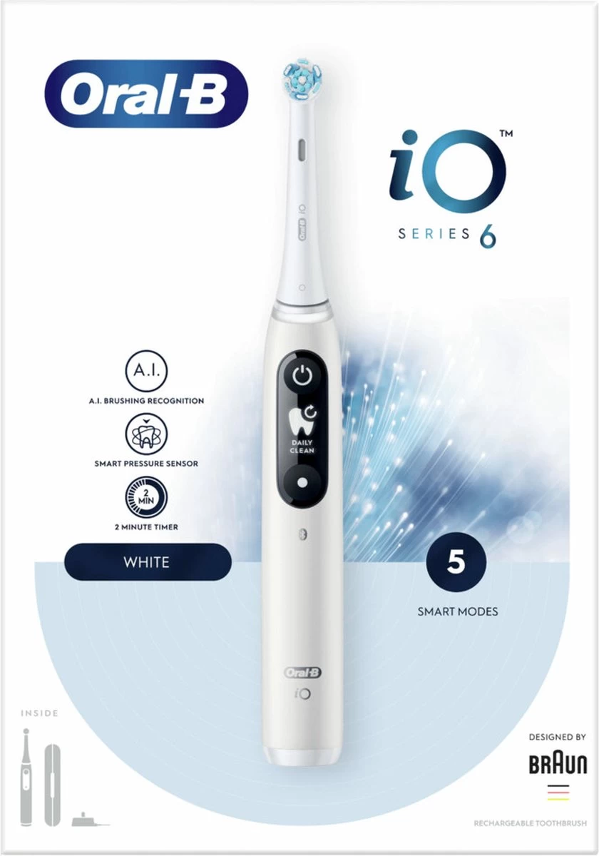 Oral B Oral-B IO 6 - Elektrische Tandenborstel - Wit 12 Oral B Oral-B IO 6 - Elektrische Tandenborstel - Wit - Afbeelding 10