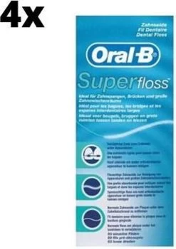 Oral B Oral-B Superfloss - 4 X 50 Stuks - Flosdraad