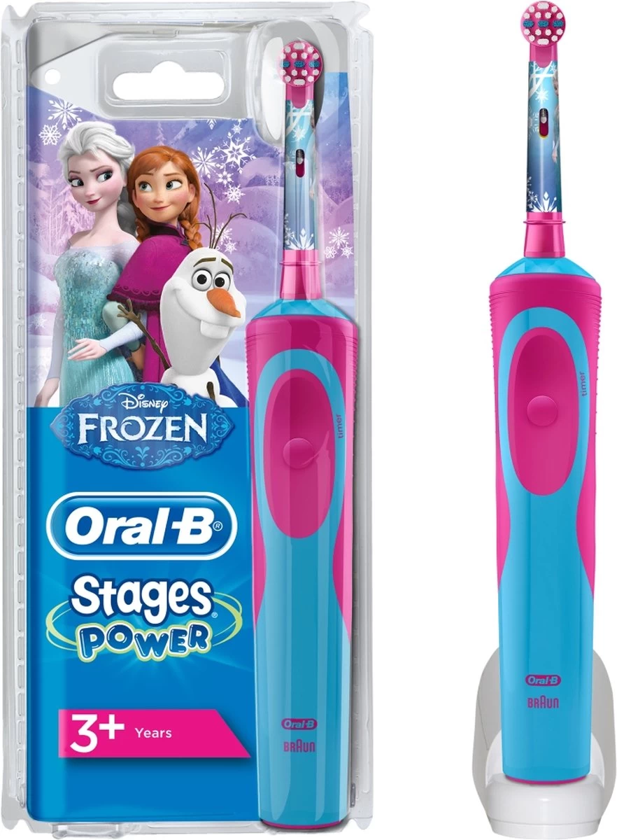 Oral B Oral-B Stages Power Kids Frozen - Elektrische Tandenborstel - 1 Handvat En 1 Opzetborstel 3 Oral B Oral-B Stages Power Kids Frozen - Elektrische Tandenborstel - 1 Handvat En 1 Opzetborstel