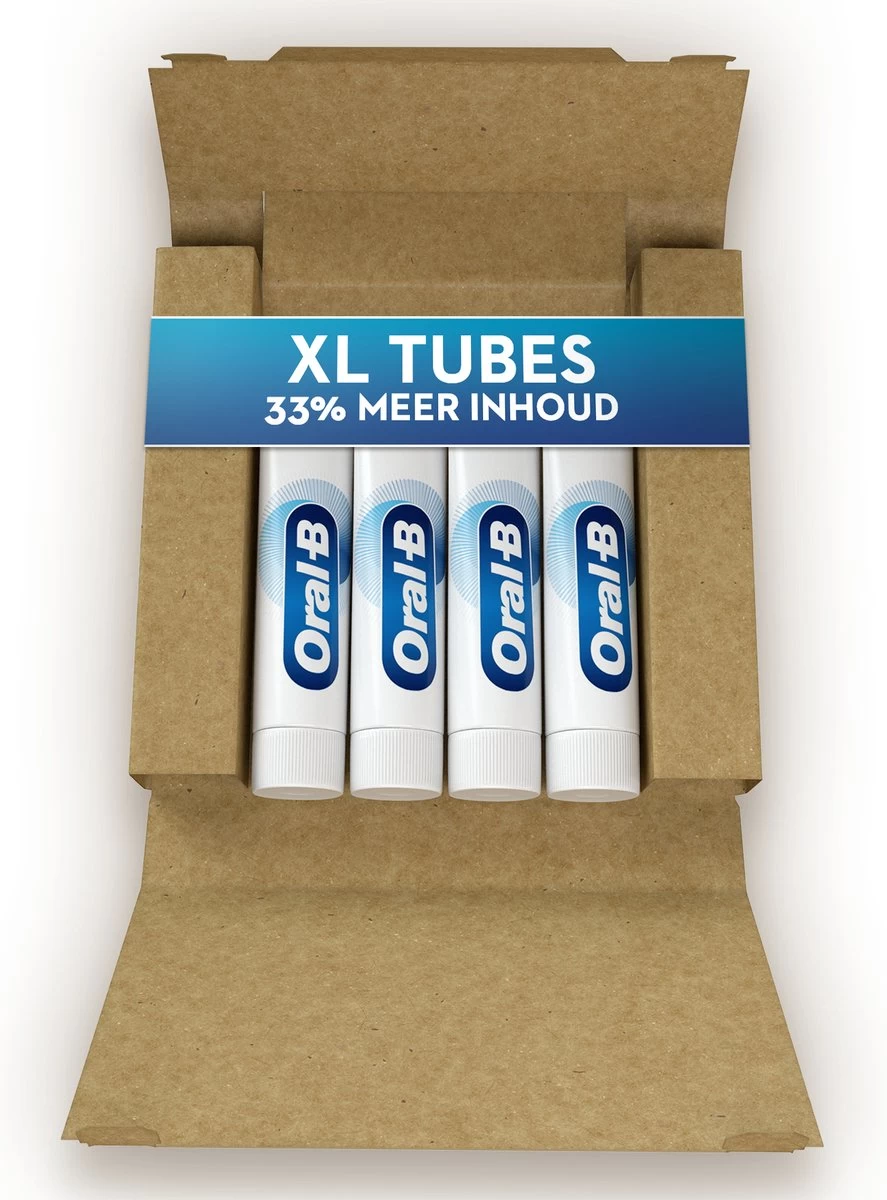 Oral B Oral-B Tandvlees & Glazuur Pro-Repair Origineel - Voordeelverpakking 4 X 100 Ml - Tandpasta Verpakt In Gerecycleerd Karton 3 Oral B Oral-B Tandvlees & Glazuur Pro-Repair Origineel - Voordeelverpakking 4 X 100 Ml - Tandpasta Verpakt In Gerecycleerd Karton