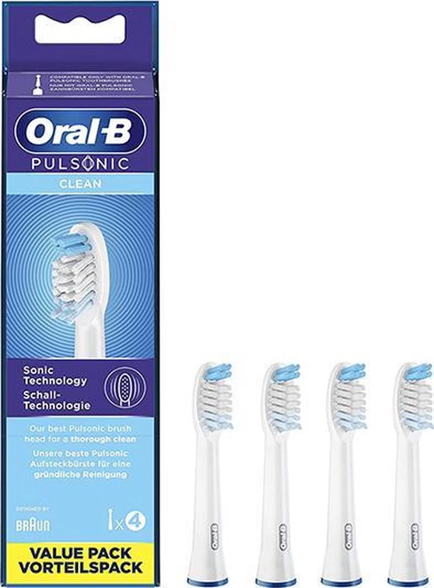 Oral B Oral-B Pulsonic SR32-4 - Opzetborstels - 4 Stuks - Wit 7 Oral B Oral-B Pulsonic SR32-4 - Opzetborstels - 4 Stuks - Wit - Afbeelding 5